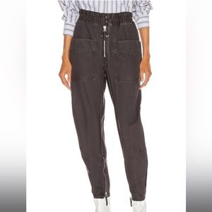 Isabel Marant Etoile Lecia Pant in Faded Black